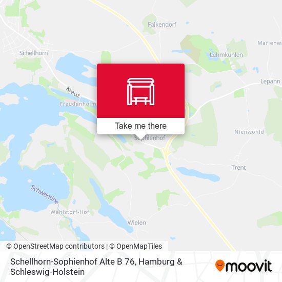 Schellhorn-Sophienhof Alte B 76 map