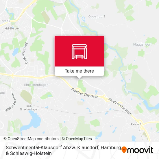 Карта Schwentinental-Klausdorf Abzw. Klausdorf