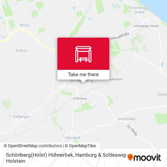 Schönberg(Holst) Hühnerbek map