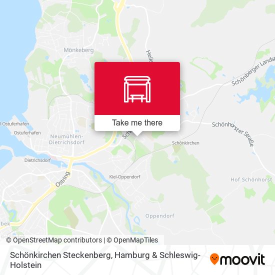 Schönkirchen Steckenberg map