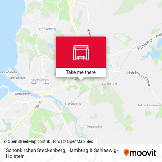 Schönkirchen Steckenberg map