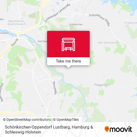 Schönkirchen-Oppendorf Lustbarg map