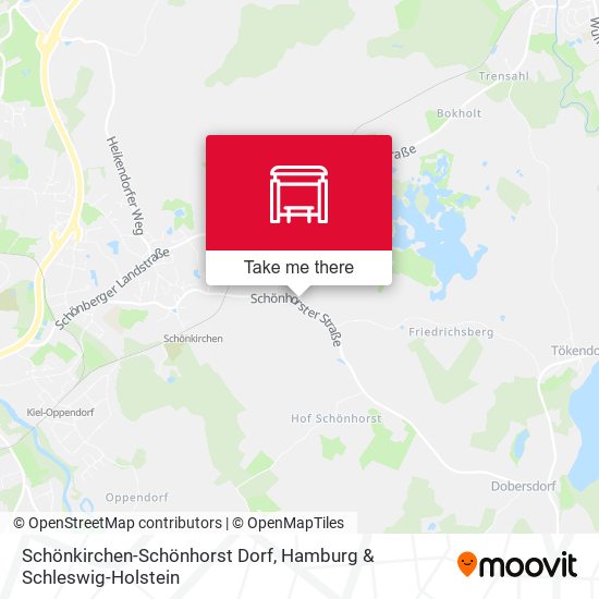 Schönkirchen-Schönhorst Dorf map