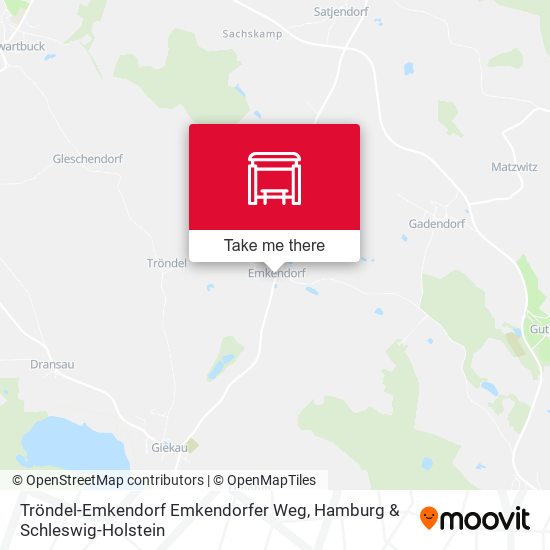 Tröndel-Emkendorf Emkendorfer Weg map