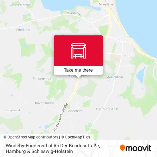 Карта Windeby-Friedensthal An Der Bundesstraße