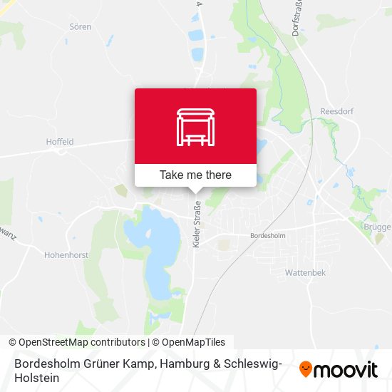 Bordesholm Grüner Kamp map