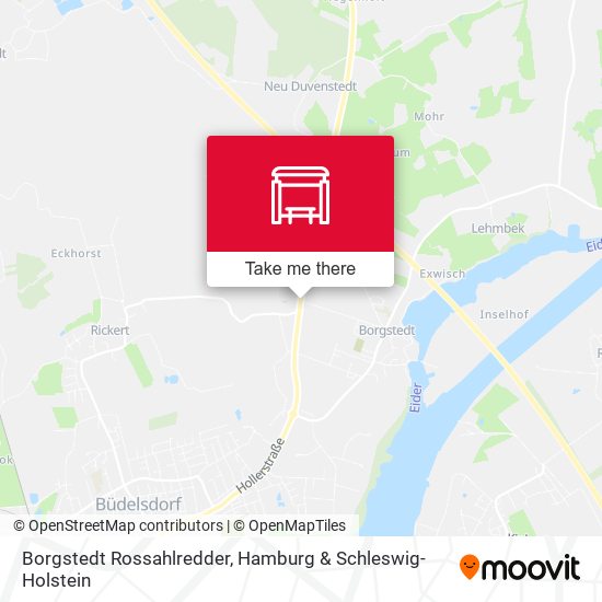 Borgstedt Rossahlredder map