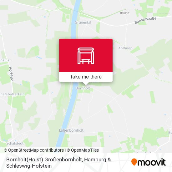 Bornholt(Holst) Großenbornholt map