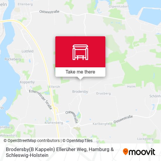 Brodersby(B Kappeln) Ellerüher Weg map