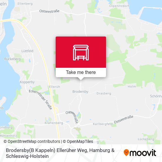 Brodersby(B Kappeln) Ellerüher Weg map