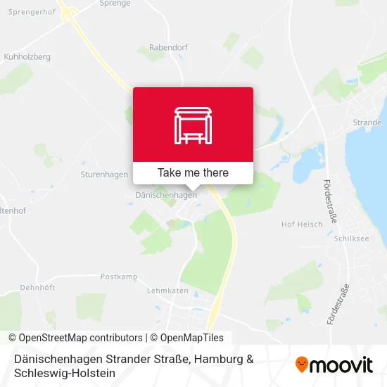 Карта Dänischenhagen Strander Straße