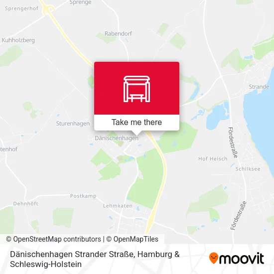 Карта Dänischenhagen Strander Straße