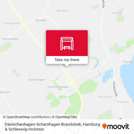 Dänischenhagen-Scharnhagen Brandsbek map
