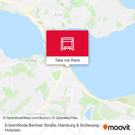 Eckernförde Berliner Straße map