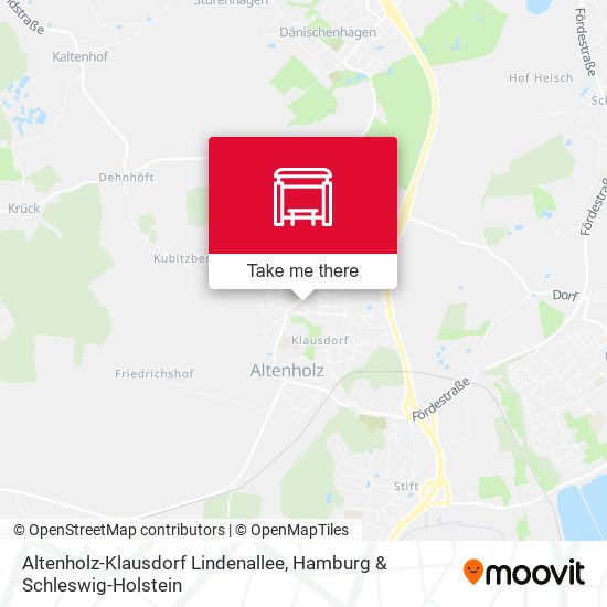 Altenholz-Klausdorf Lindenallee map