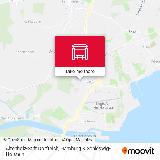Altenholz-Stift Dorfteich map