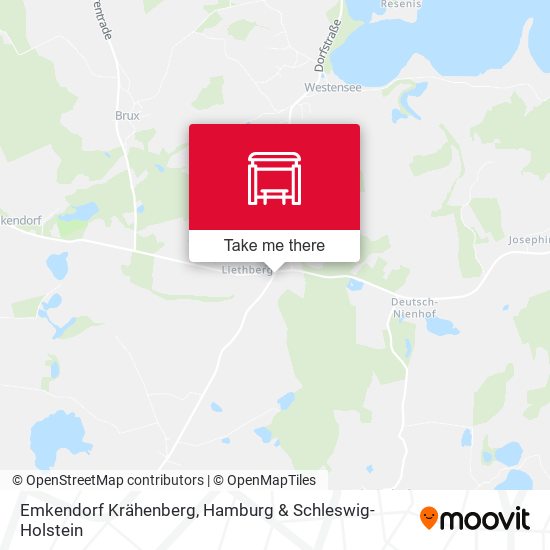 Emkendorf Krähenberg map