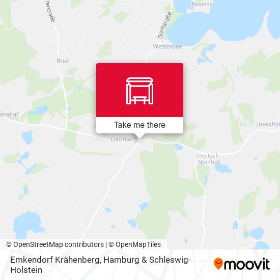 Emkendorf Krähenberg map