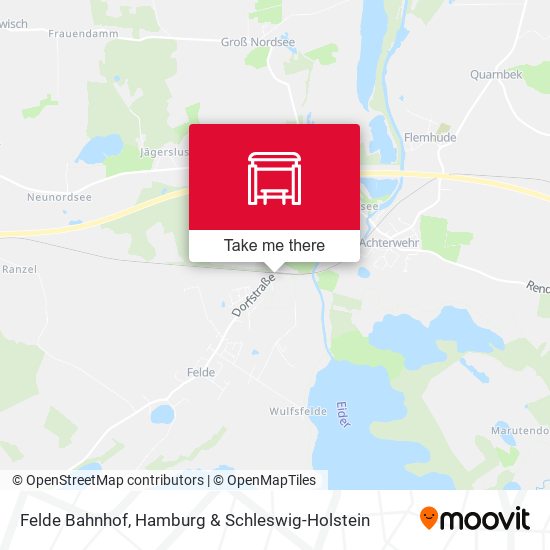 Felde Bahnhof map
