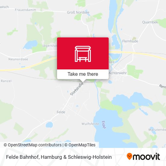 Felde Bahnhof map