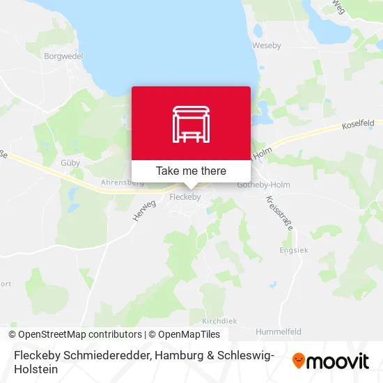Карта Fleckeby Schmiederedder