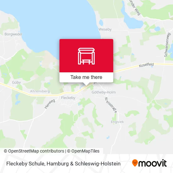 Карта Fleckeby Schule