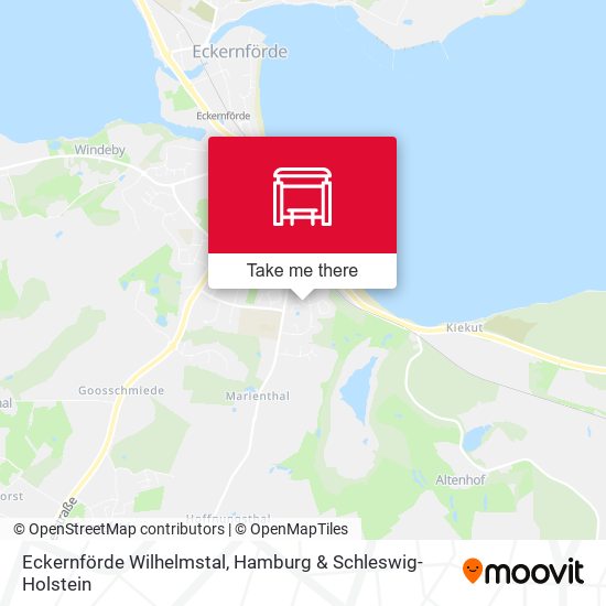 Eckernförde Wilhelmstal map