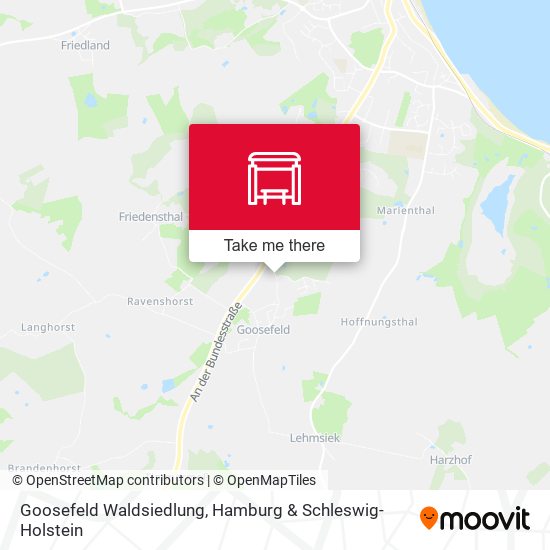 Goosefeld Waldsiedlung map