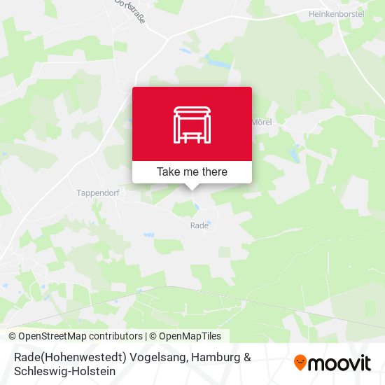 Rade(Hohenwestedt) Vogelsang map