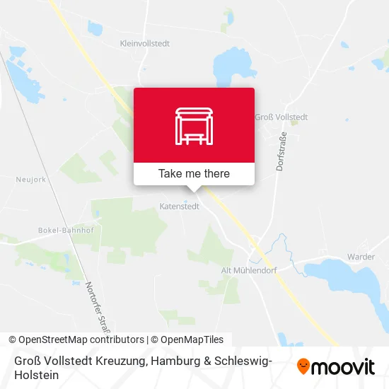 Карта Groß Vollstedt Kreuzung