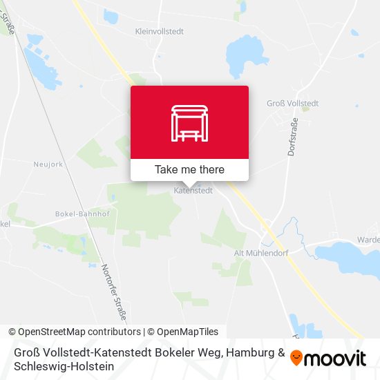 Groß Vollstedt-Katenstedt Bokeler Weg map