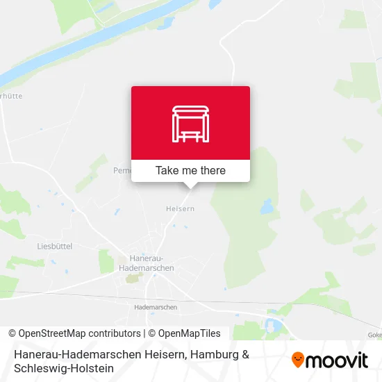 Карта Hanerau-Hademarschen Heisern