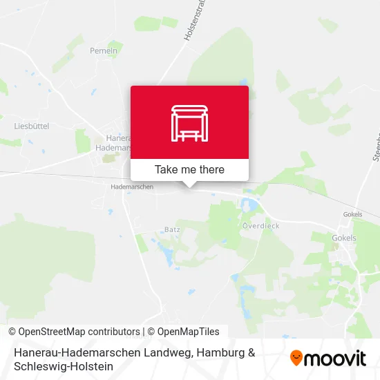 Карта Hanerau-Hademarschen Landweg