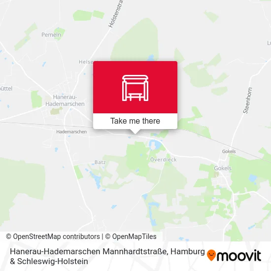 Карта Hanerau-Hademarschen Mannhardtstraße