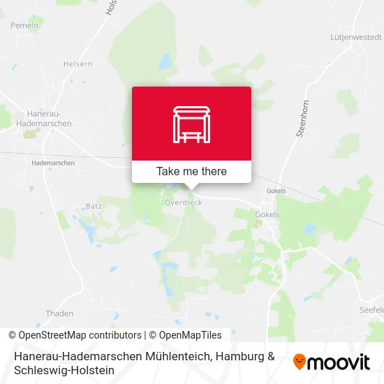 Карта Hanerau-Hademarschen Mühlenteich