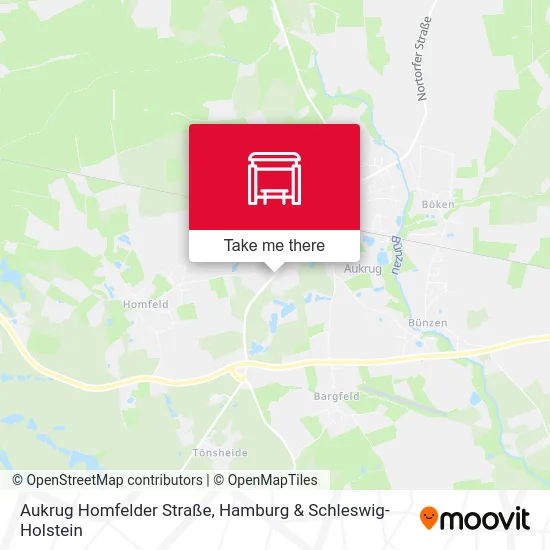 Карта Aukrug Homfelder Straße