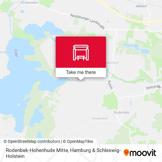 Rodenbek-Hohenhude Mitte map