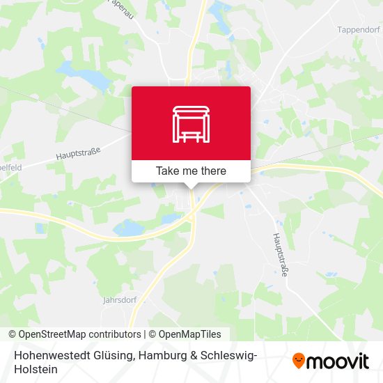 Hohenwestedt Glüsing map