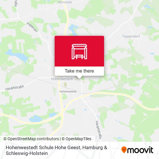 Hohenwestedt Schule Hohe Geest map