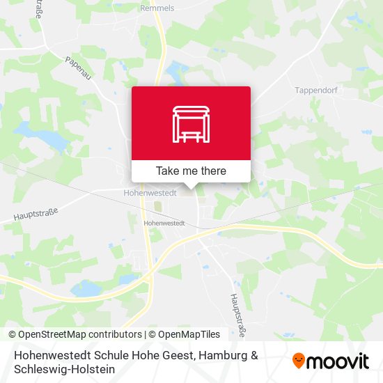 Hohenwestedt Schule Hohe Geest map
