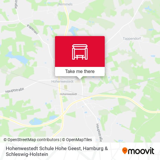 Hohenwestedt Schule Hohe Geest map