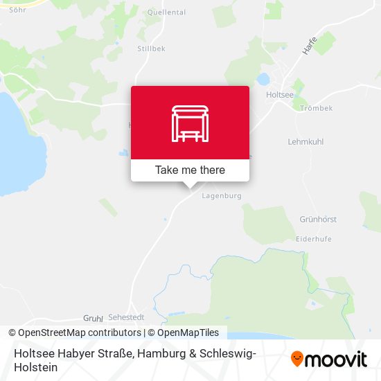 Holtsee Habyer Straße map