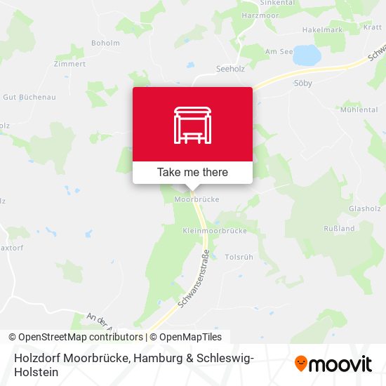 Holzdorf Moorbrücke map