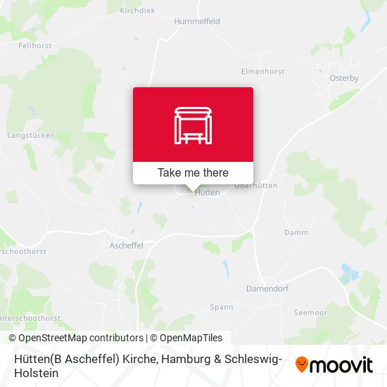 Hütten(B Ascheffel) Kirche map
