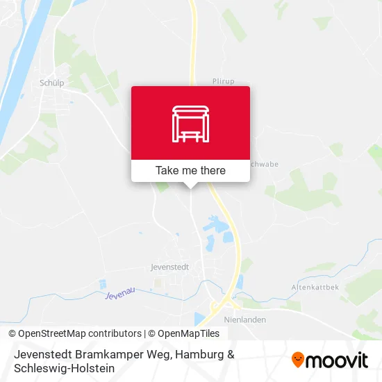 Карта Jevenstedt Bramkamper Weg