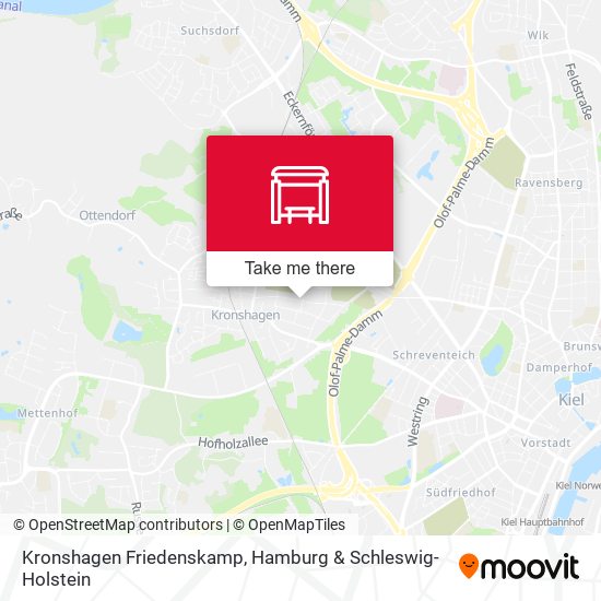 Kronshagen Friedenskamp map