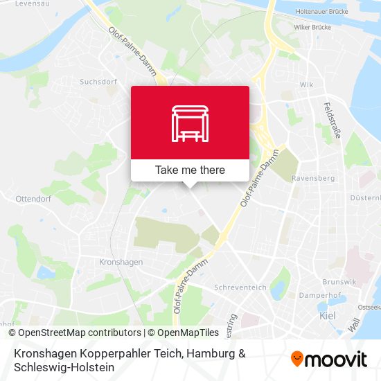 Карта Kronshagen Kopperpahler Teich