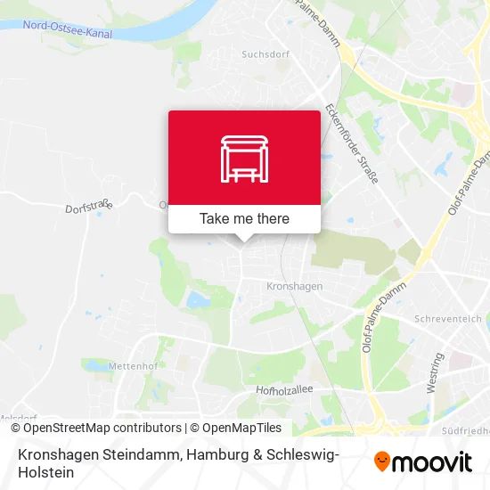 Карта Kronshagen Steindamm