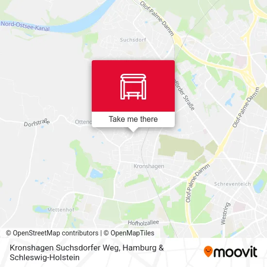 Карта Kronshagen Suchsdorfer Weg