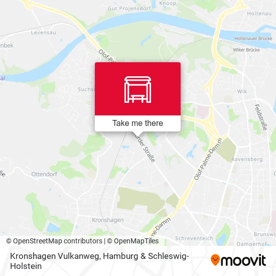 Карта Kronshagen Vulkanweg